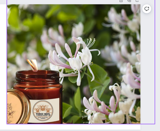 Honeysuckle & Jasmine 100% Soy Wax Candle/ 8oz mason jar